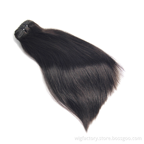 Double drawn human hair bundles  raw indian hair, wholesales cuticle aligned mink hair, fast shipping raw straight wave